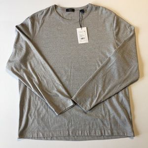 💎 Theory long sleeve heather gray shirt size mens XXL.